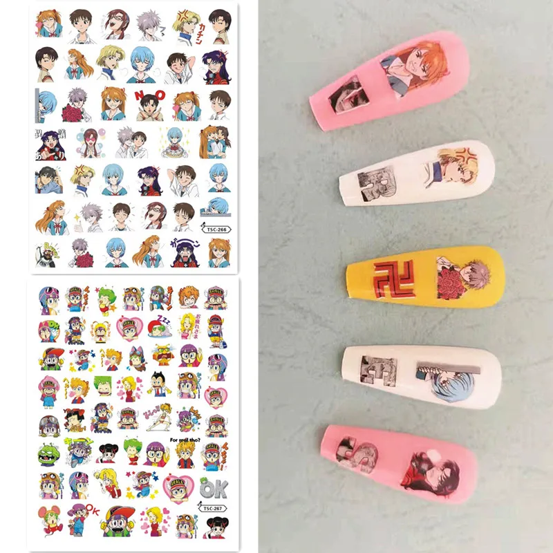 Японское аниме EVA дизайнерская наклейка штамповка самоклеящаяся задняя DIY