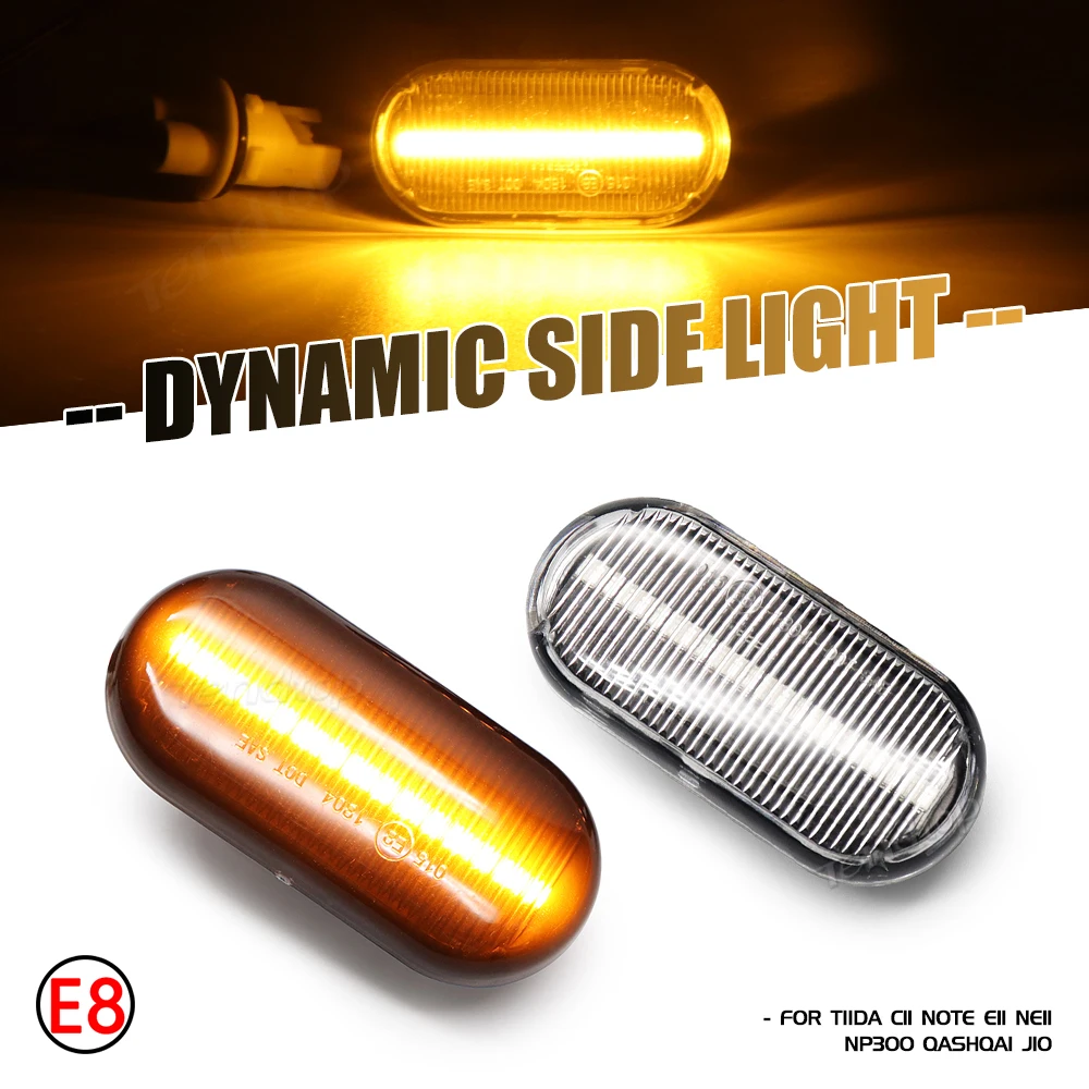 12 В динамическая Светодиодная лента автомобильная лампа поворота для Nissan Tiida C11