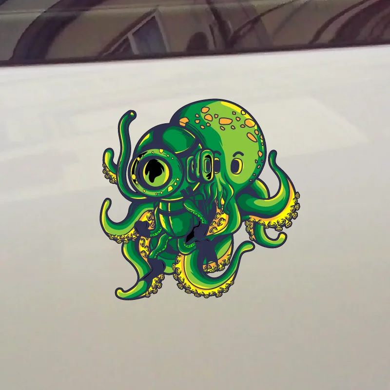 Водонепроницаемая Светоотражающая Автомобильная аппликация в виде осьминога