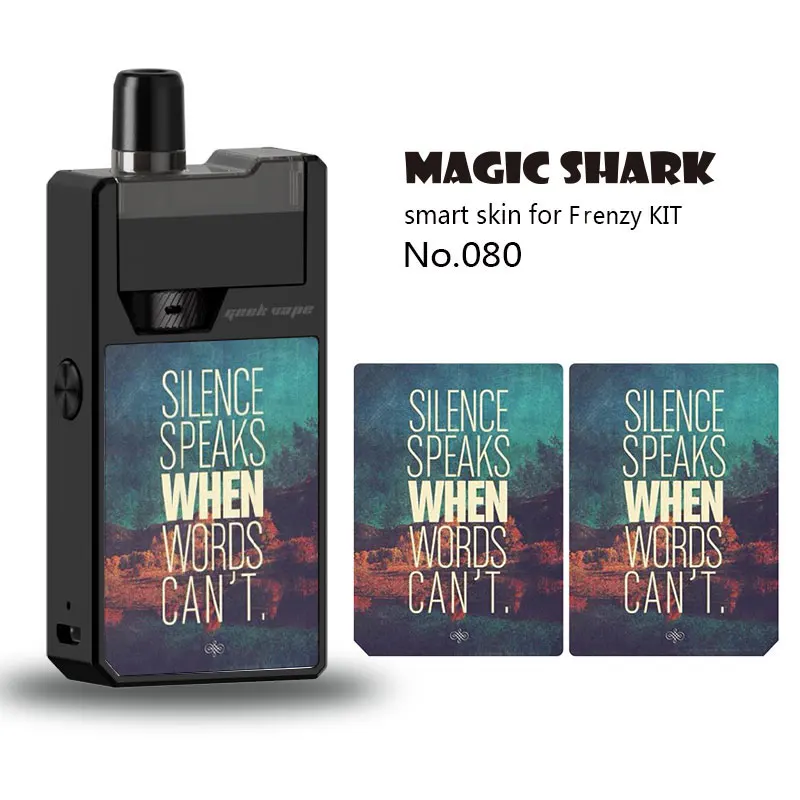 Волшебная Акула английские слова модная красивая наклейка с пейзажем чехол