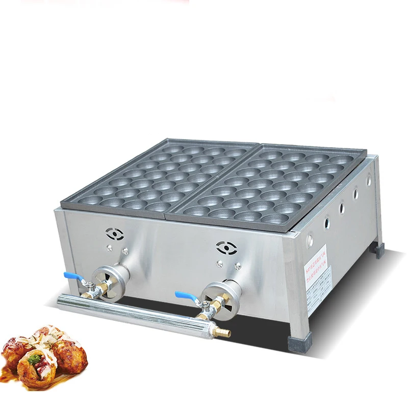 

Jamielin Commercial Gas Takoyaki Machine Takoyaki Grill Machine Octopus Ball Machine Non-stick Gas Takoyaki Maker