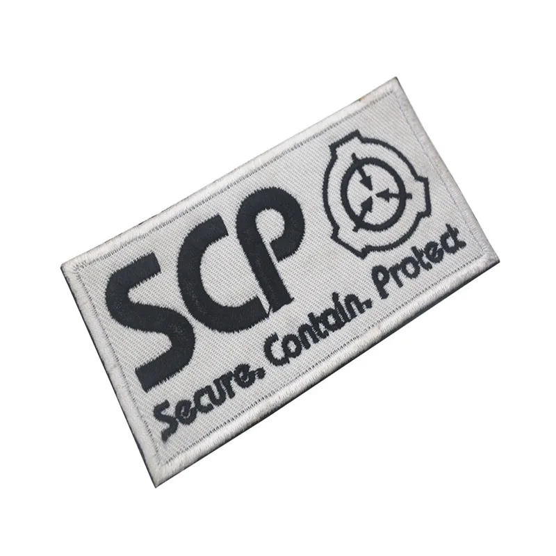 1 шт. вышитая нашивка SCP Foundation тактический боевой значок военный логотип рюкзак