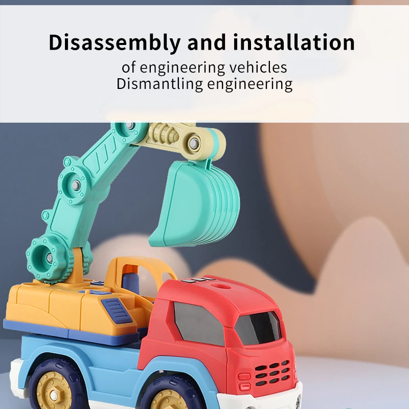 

Children Car Toys Disassembling DIY Assembly Nut Building Tools Toy Kits Early Educational Puzzle Toy Assembly Car For Kids Gift