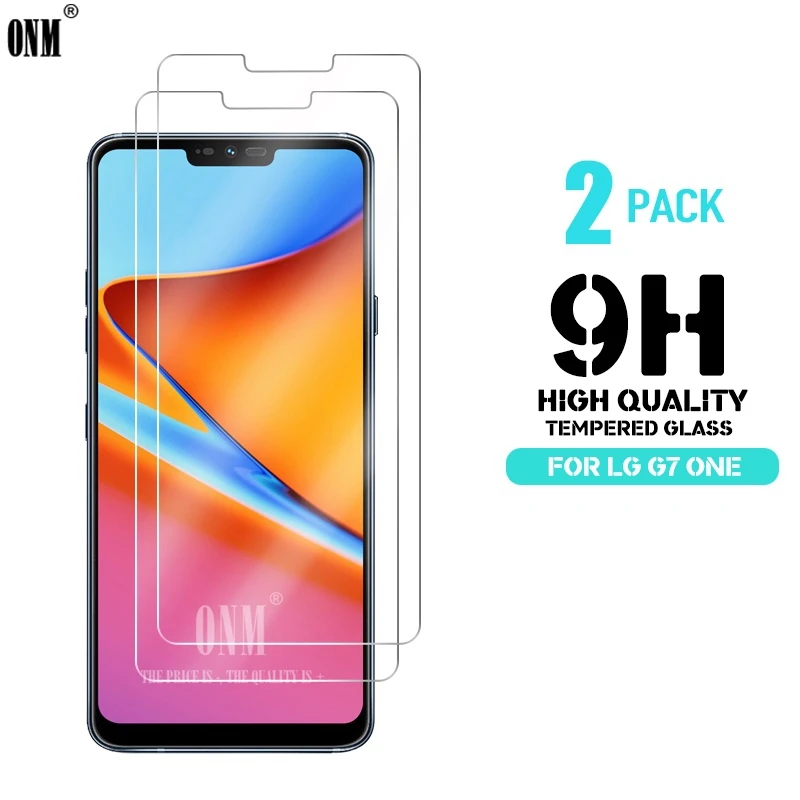 Закаленное стекло для LG G7 One 2 шт. защитное 2.5D 9H закаленное премиум класса защитная