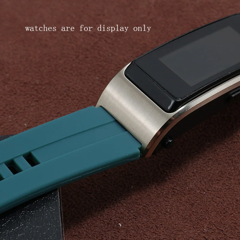 Водонепроницаемый силиконовый ремешок для часов 18 мм черный красный серый синий