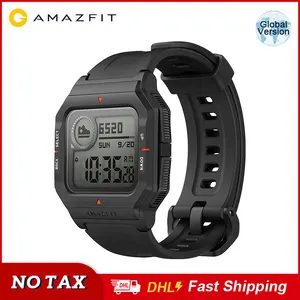 Black amazfit neo smartwatch bluetooth smart watch 5atm heart rate fitness tracking 28days battery life for android ios phone 1 Item image