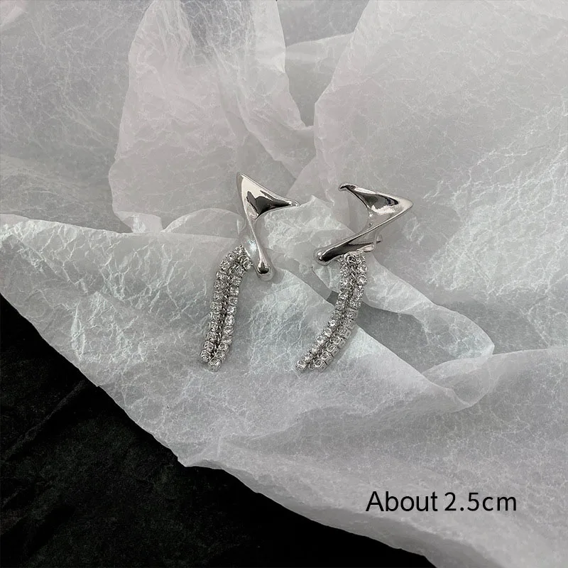 Новые готические эльфы серьги для пирсинга женщин серьги-каффы с кисточками