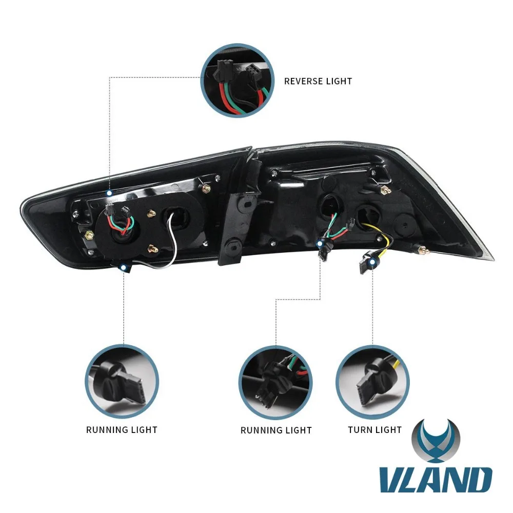 VLAND завод для Lancer 2008 2009 2010 2012 для автомобиля задний фонарь в сборе с движущимися сигнал+ игра и штепсельная вилка