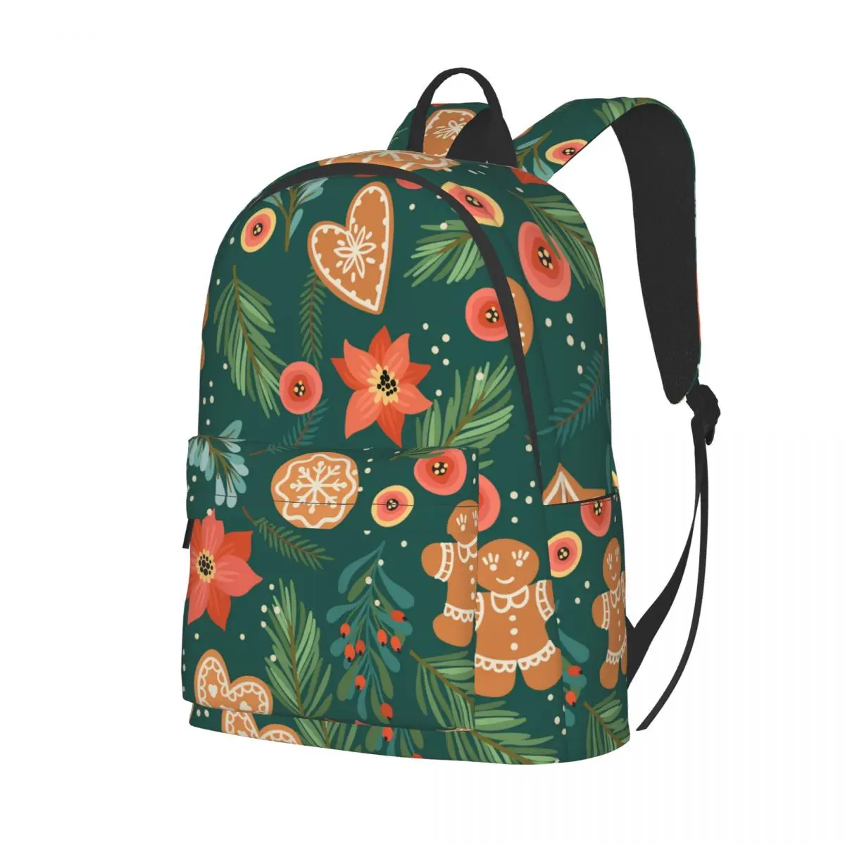 

Backpack School Bookbag Christmas Gingerbread Backpack Teenger Girl School Bag Bagpack