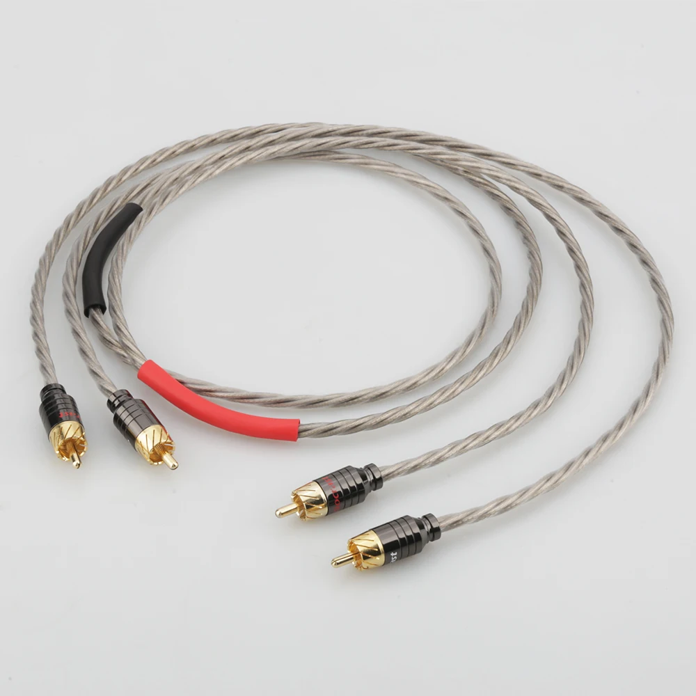 HI End Odin посеребренный RCA кабель для соединения к аудиокабель аналоговый