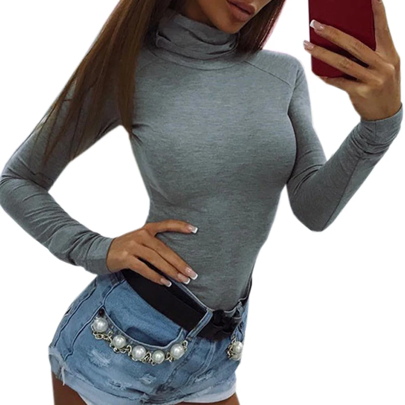 Женский боди, Осенний Топ, бодикон, боди, Feminino Mujer, обтягивающий, однотонный, сексуальный, клубный, тянущийся, комбинезон, зимний, длинный рукав, M0018