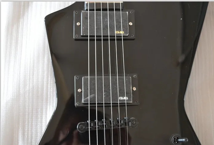 Новая Черная электрогитара James Hetfield с 6 струнами глянцевая гитара BK под заказ