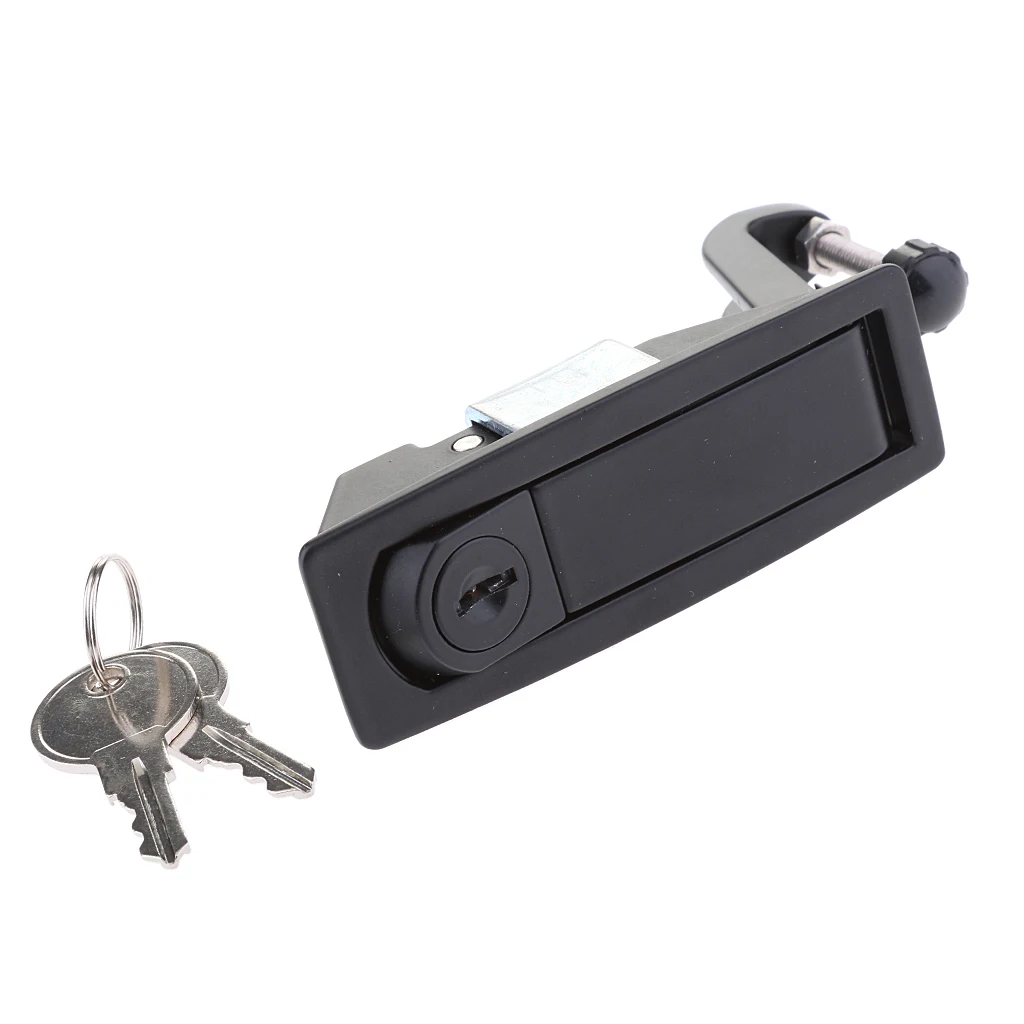 

RV Boat Compartment Lock Door Flush Lever Latch with Key for Trailers