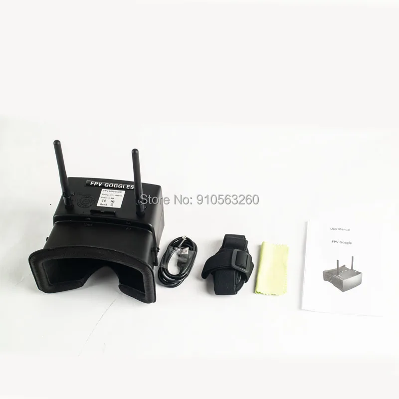 4.3 Inch 480*272 5.8G 48CH Channel Auto-Searching receiver Mini FPV Goggle Built-in battery For FPV Racer Quadcopter Drone