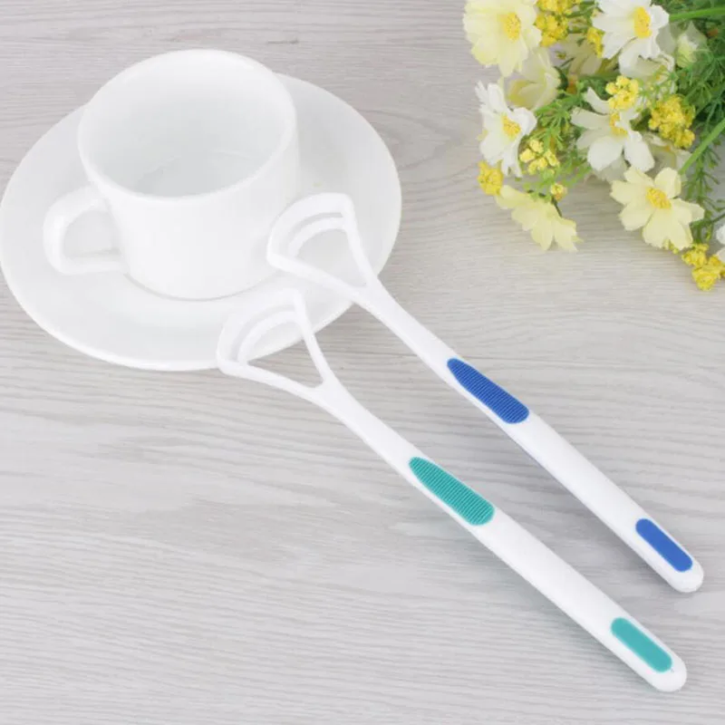 

2PCS/set Tongue Brush Tongue Cleaner Scraper Cleaning Tongue Scraper For Oral Hygiene Keep Fresh Breath Dental Care Cleaning
