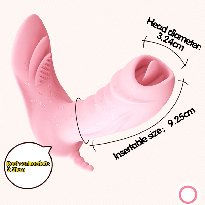 OMYSKY язык лизающий вибратор точка G носимый фаллоимитатор бабочка Стимулятор