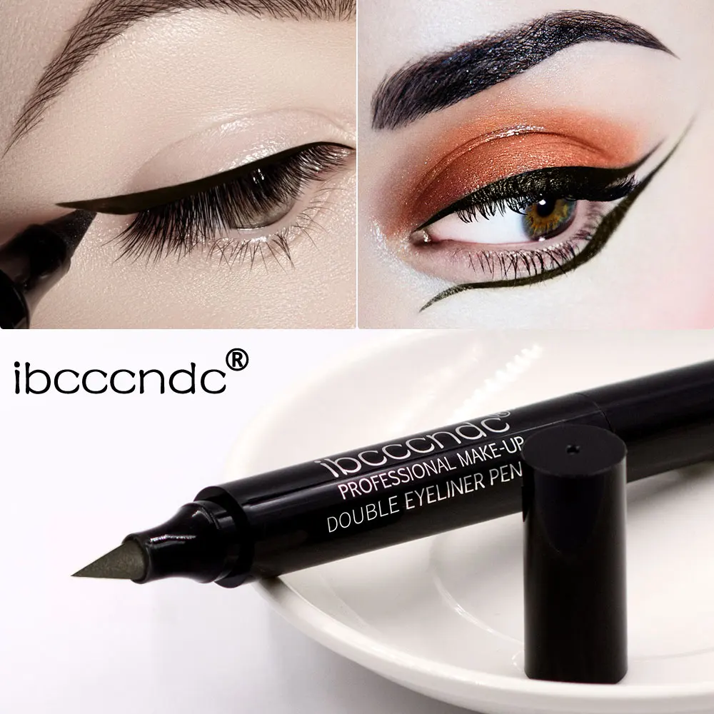 Color double-headed seal eyeliner waterproof and sweatproof Professional and lasting Beauty Tool Makeup Lady maquiagem TSLM1