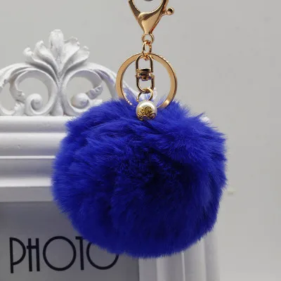 Жемчуг Pom ключ &quotпомпон&quot цепь плюшевая женская сумка Шарм аксессуары на кольцо
