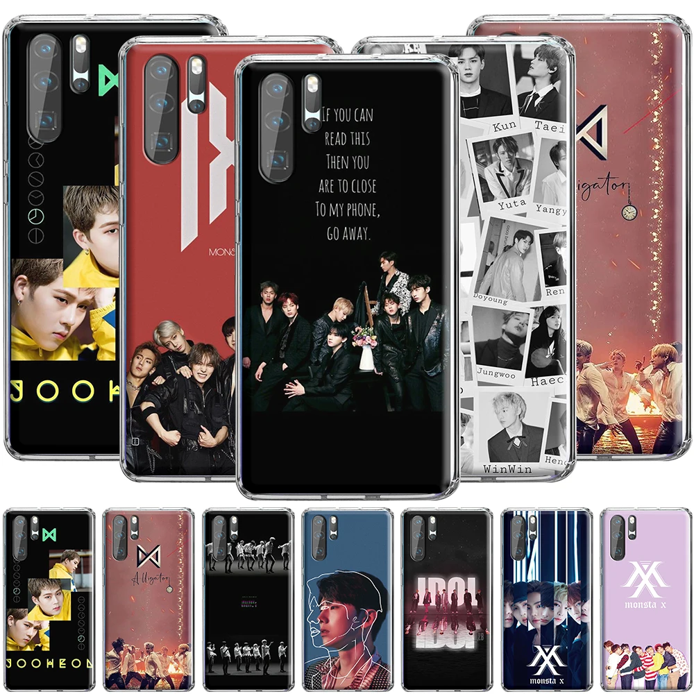 Силиконовый чехол Monsta X KPOP для Huawei P Smart P10 P20 P30 P8 P9 Lite Pro 2019|Бамперы| |