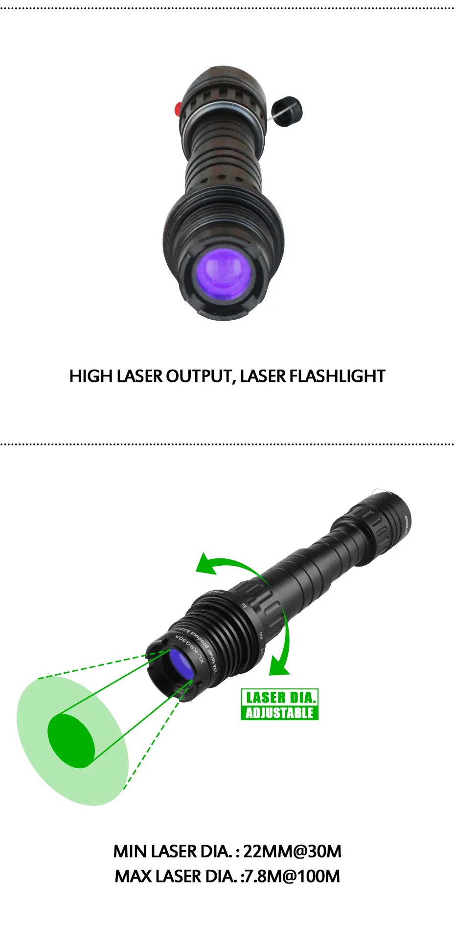 Прямая Laserspeed 100 мВт дальний зеленый лазерный указатель тактический зеленый лазерный указатель
