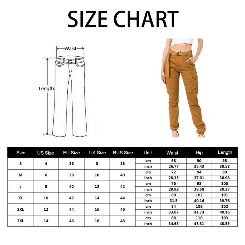 

Laamei Autumn Casual Belt Cargo Pants Leisure Loose Pockets Zipper Khaki Pants Women High Waist Solid Pencil Trousers Women