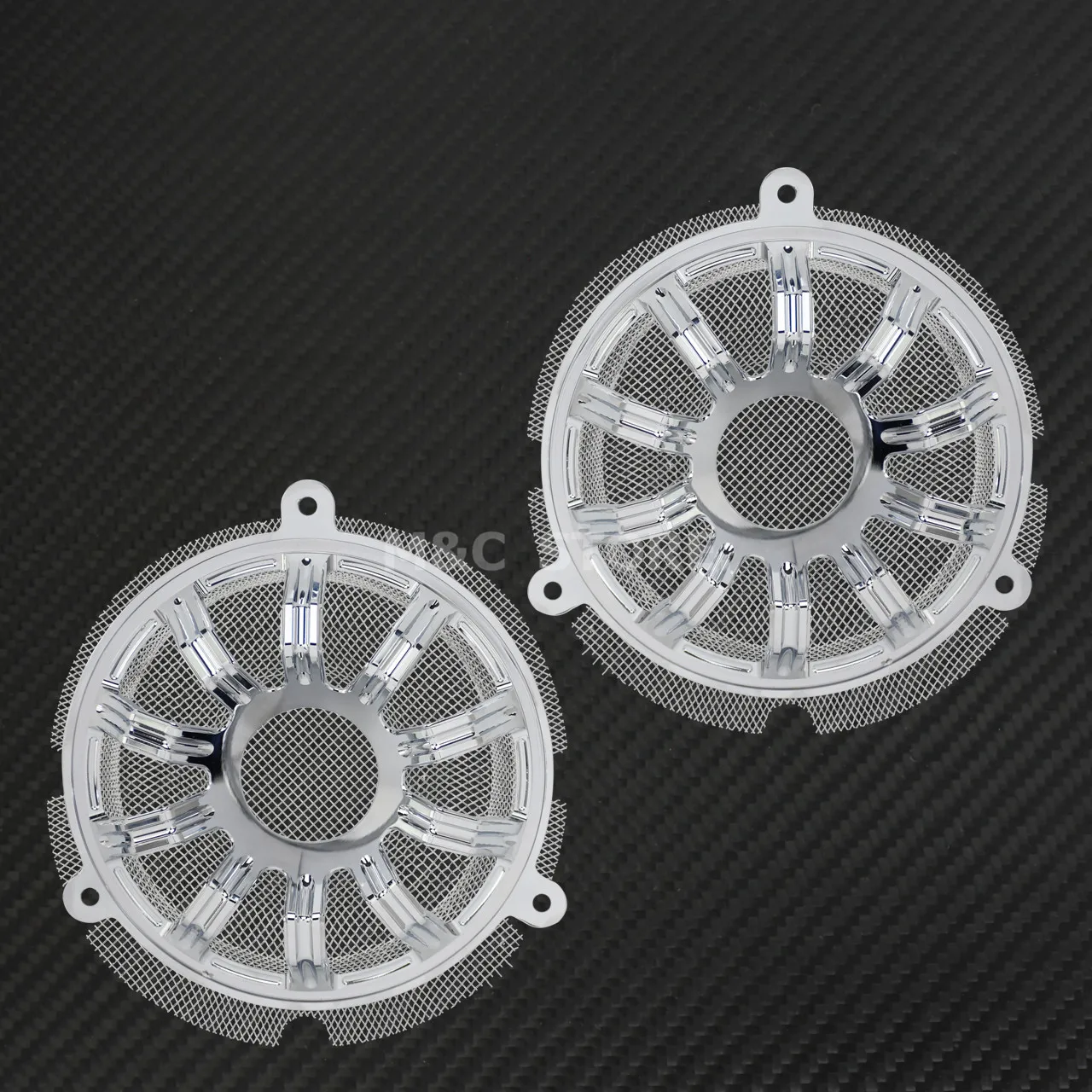 Мотоцикл CNC хромированный передний динамик гриль маски Крышка для Harley Touring Ultra