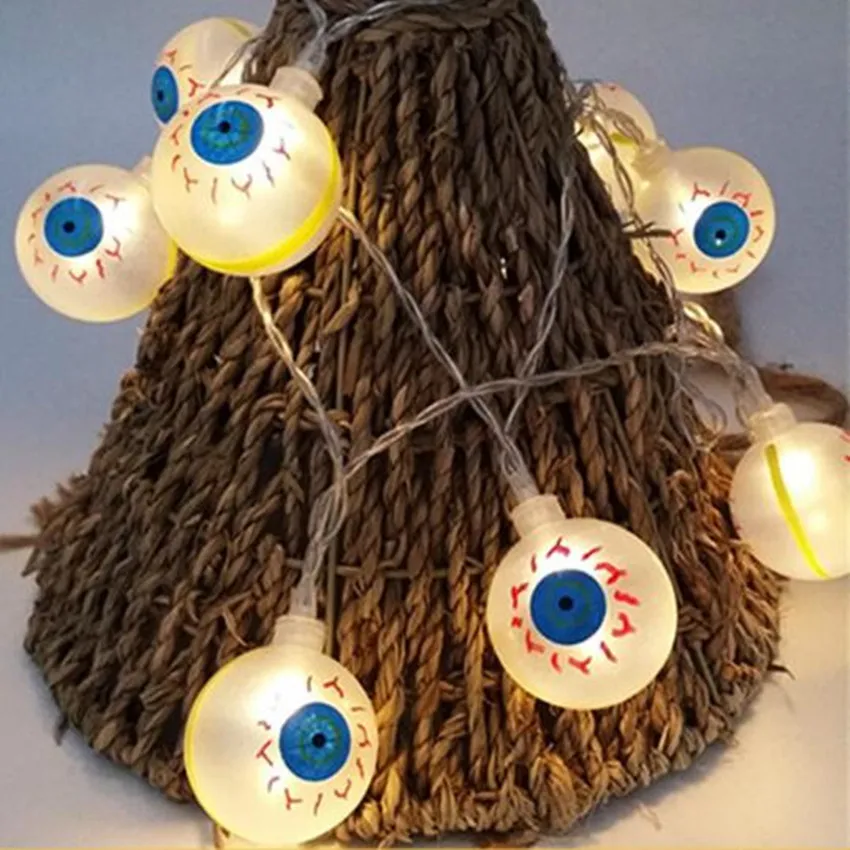 3 м Хэллоуин вечерние Декор светодиодный светильник строка Тыква Человек паук и