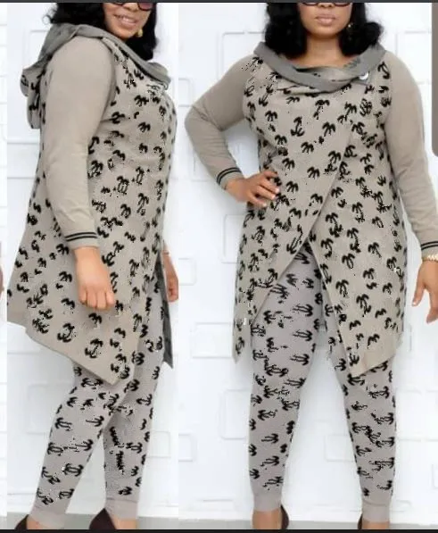 2020 куртки 2 шт. комплект женской одежды осень зима Топ и спортивные брюки для