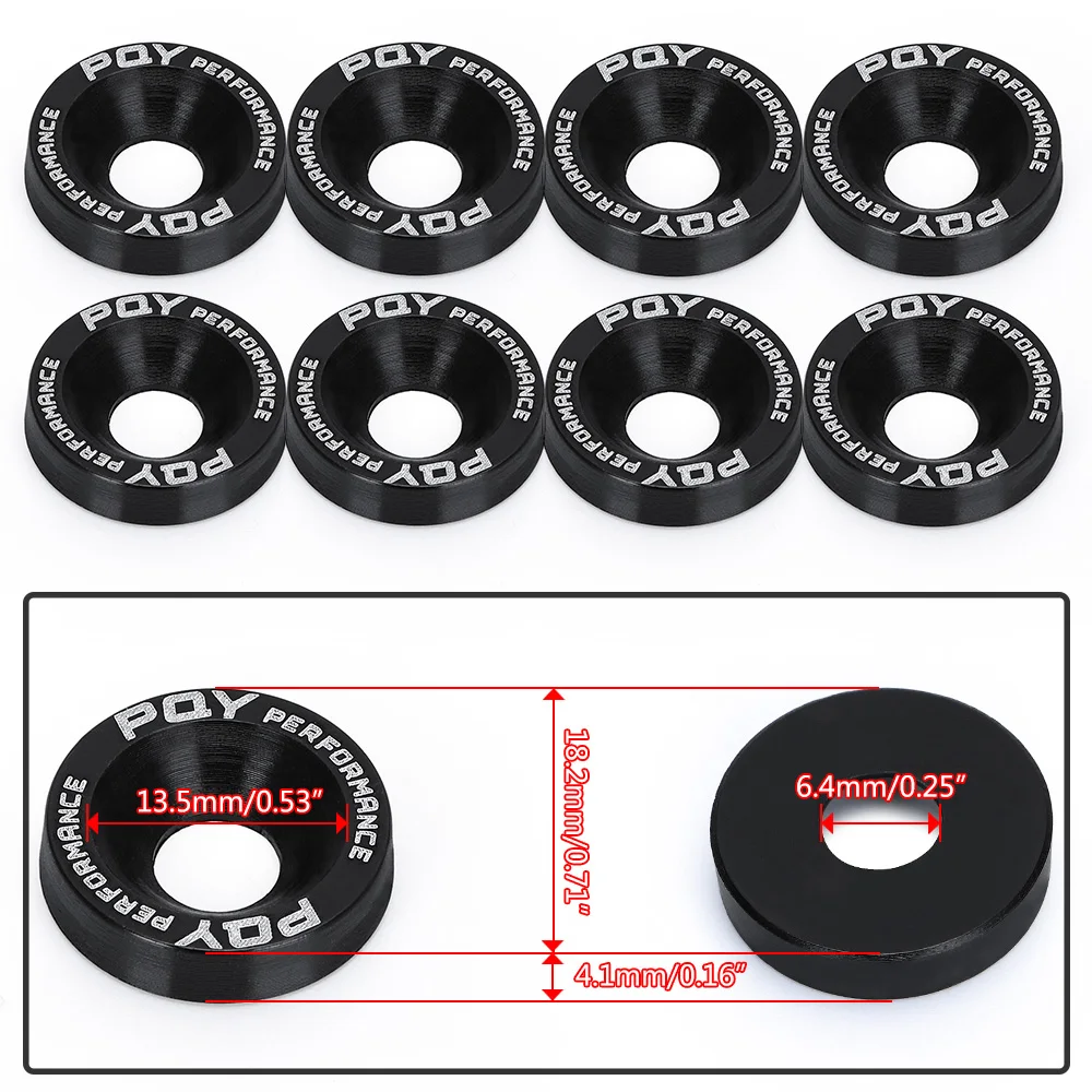 8 шт M6 автомобиль изменение шестигранные крепежные детали крыло шайба бампер