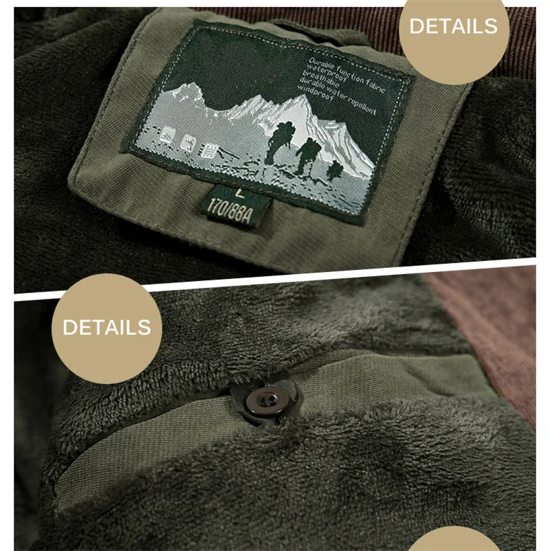 Мужская куртка размера плюс 5XL 6XL, зимнее пальто, мужские теплые парки, военные куртки, толстое бархатное пальто, мужские парки с капюшоном