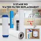 5 шт. 5-ступенчатый обратный осмос RO сменный Комплект фильтров для воды с картриджем фильтра для воды 75 GPD мембранный фильтр для воды