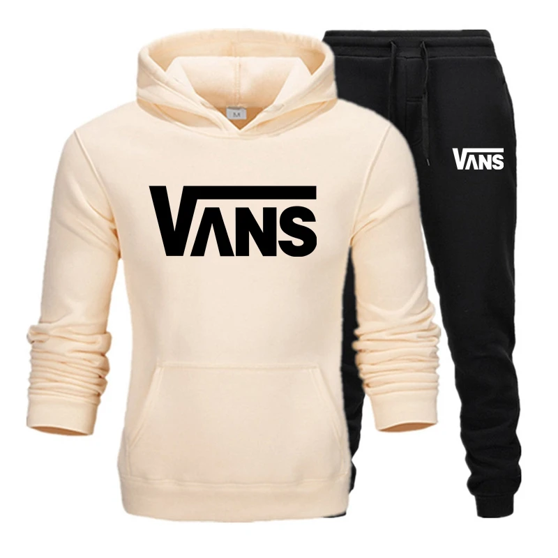 

Men's Fashion Sports Suit 2 Piece Set Clothes Hooded and Pants Track & Field Jacket Spring