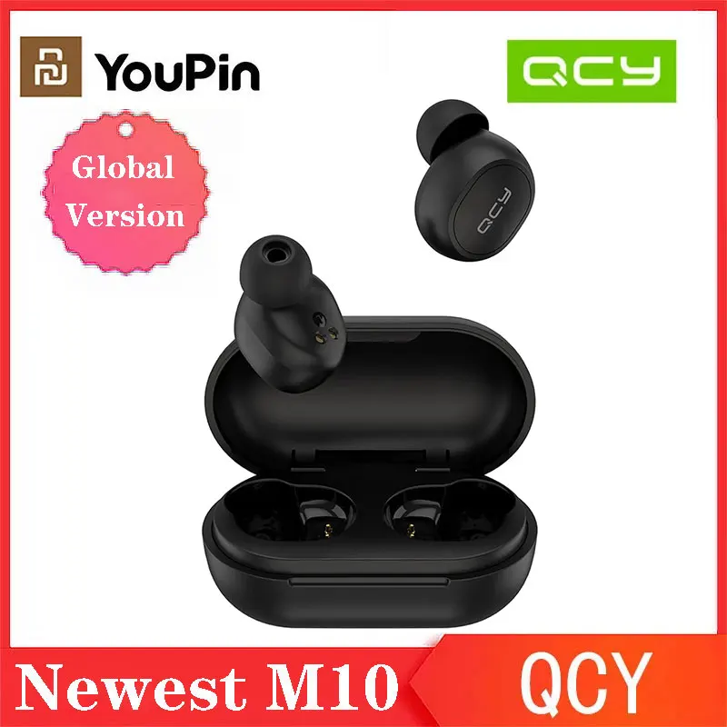 Новейшая модель QCY M10 наушники вкладыши TWS с &quotблок управления беспроводной Bluetooth