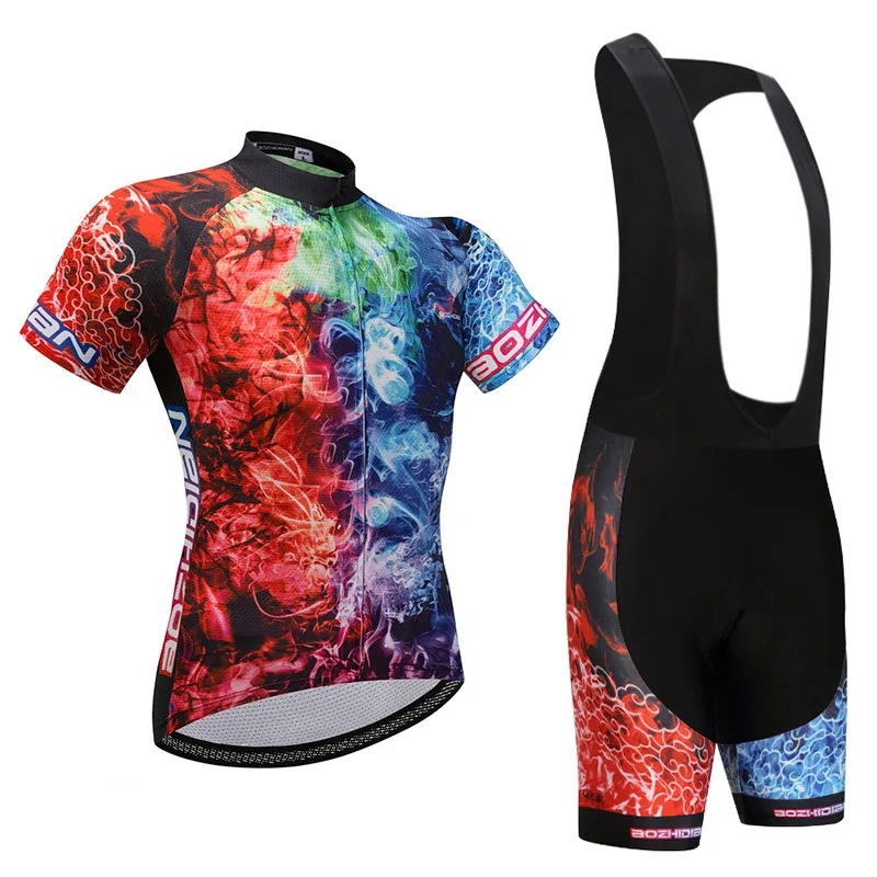 

Pro team Cycling Jersey Men Set Bib Shorts Set MTB Bike Racing Uniform Women Short Sleeve Suit Bicycle Riding Jersey Clothing