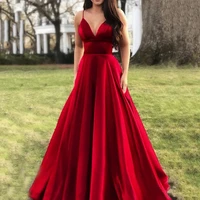 2021 wine red sinple prom dresses women formal party evening dress spaghetti straps graduation long prom gowns vestidos de gala