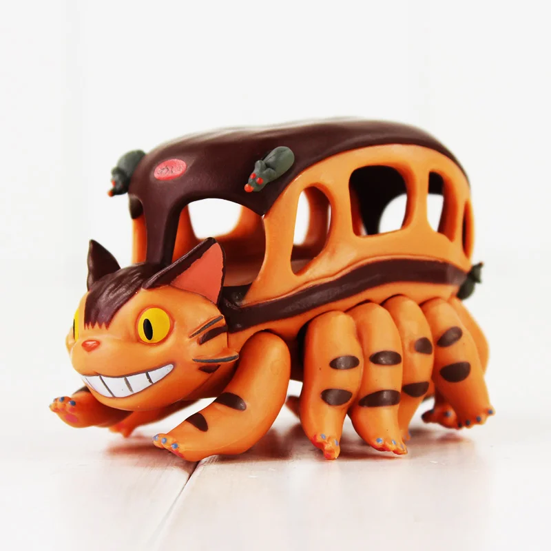 Фигурка Мой сосед Тоторо Игрушки котобус Chibi Зонт с лягушкой аниме модель игрушки