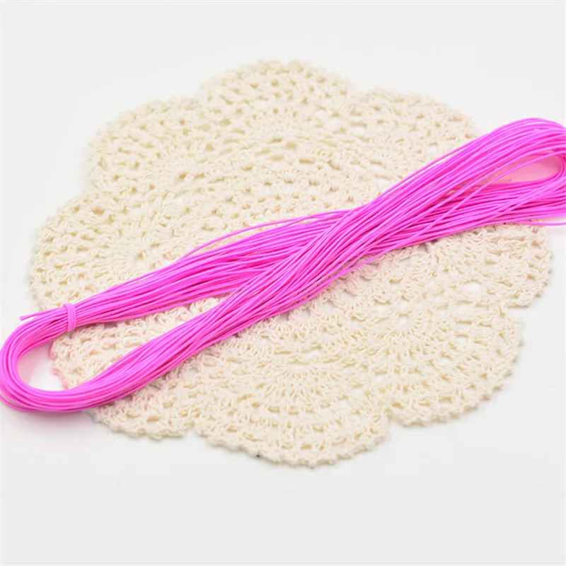 Цветные эластичные ленты 1 мм веревка для изготовления ювелирных браслетов бусин