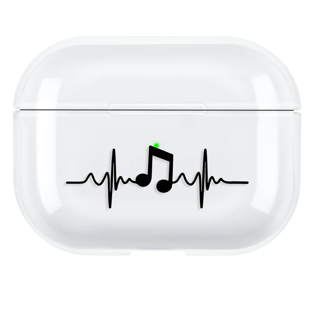 Чехол для наушников CASPTM с простым узором AirPods 1 2 3 Жесткий ПК беспроводные