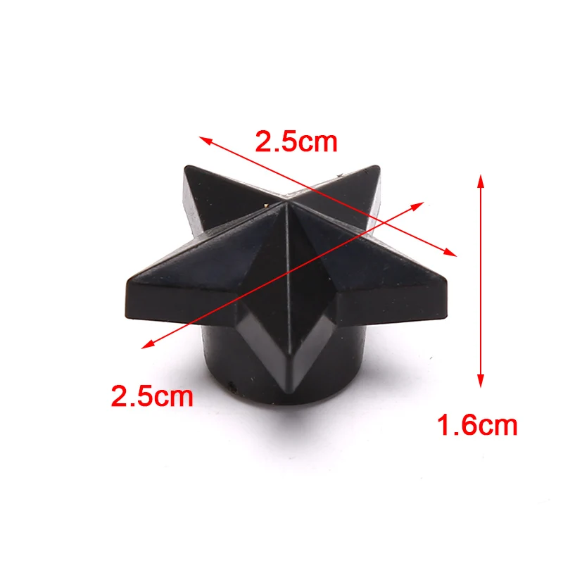 

4 Pcs Car Truck Air Port Cover Wheel Valve Cap Universal Pentagram Shaped Vehicle Tire Air Valve Stem Caps