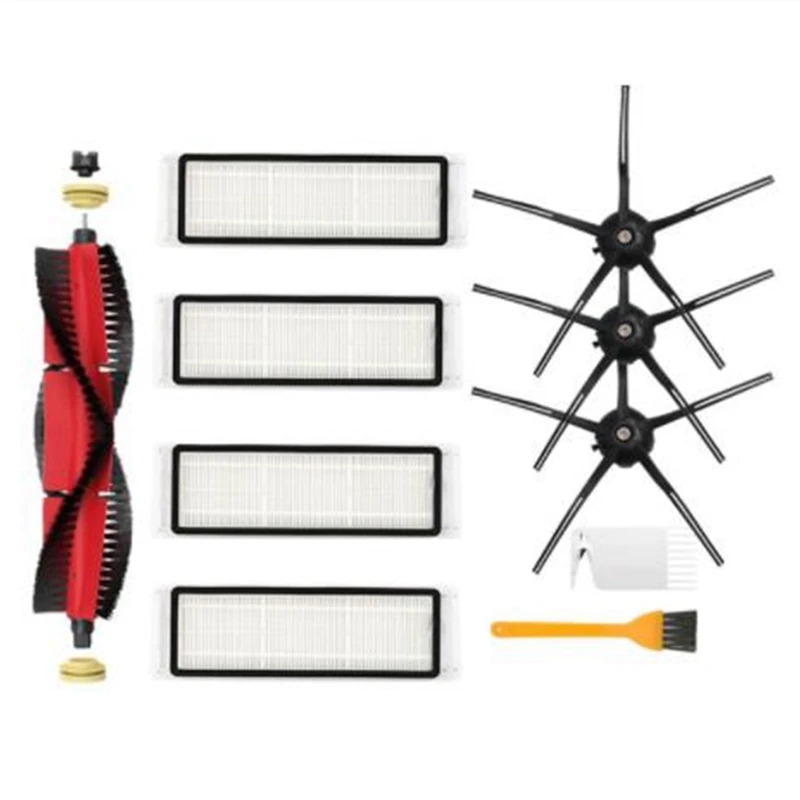 

Main Brush Filter Black Side Brush for Xiaomi Roborock S5 Max S6 S6 MaxV Vacuum Sweeper Spare Parts