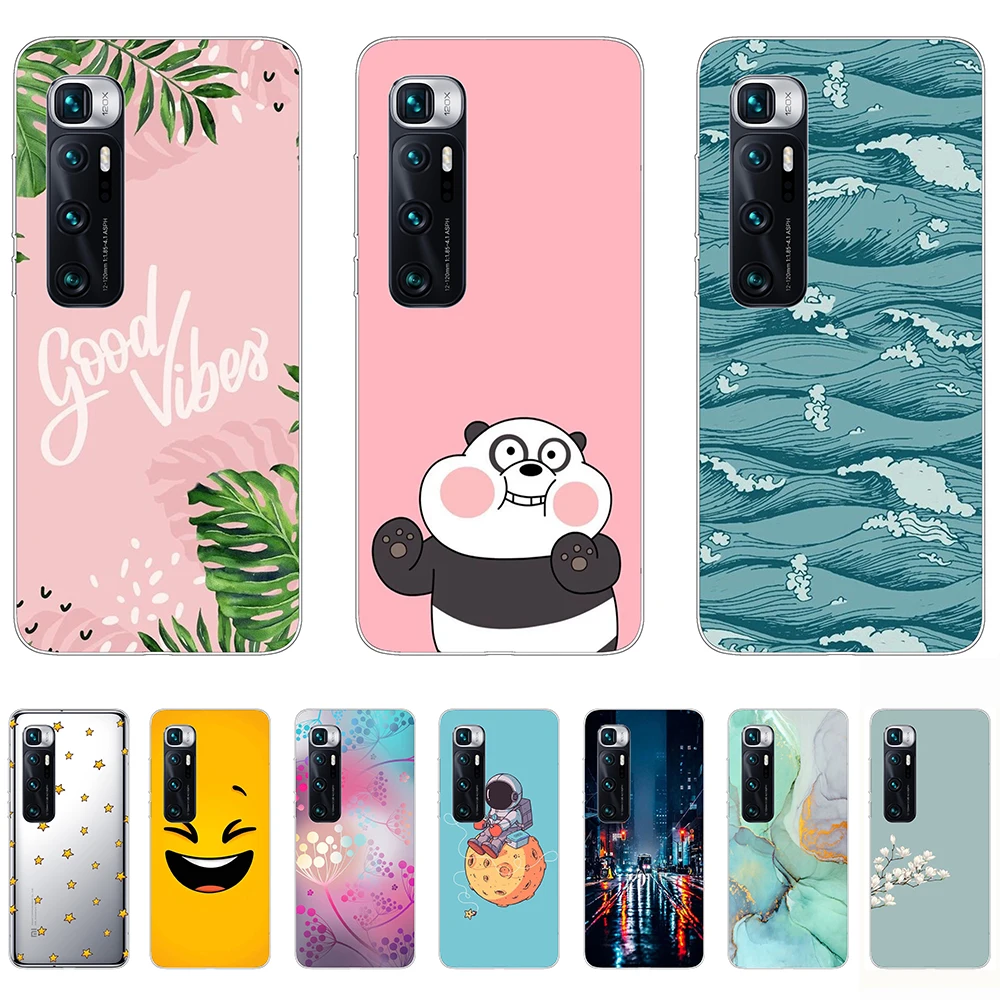 

For Xiaomi Mi 10S Silicon Case Unicorn Cartoon Soft Transparent Non-slip Anti-fall Anti-knock Tpu Fundas Bumper Full Protection