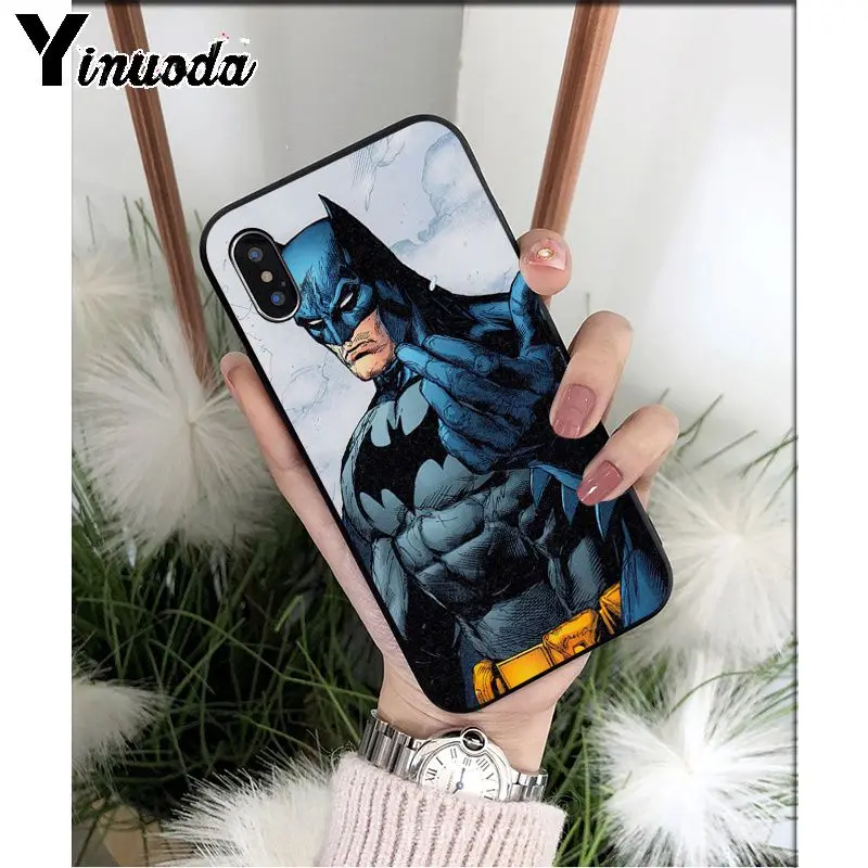 A12 Yinuoda Batman Joker Comic TPU Soft Silicone Phone Case Cover for iPhone 8 7 6 6S Plus 5 5S SE XR X XS MAX Coque Shell - Цвет: A12