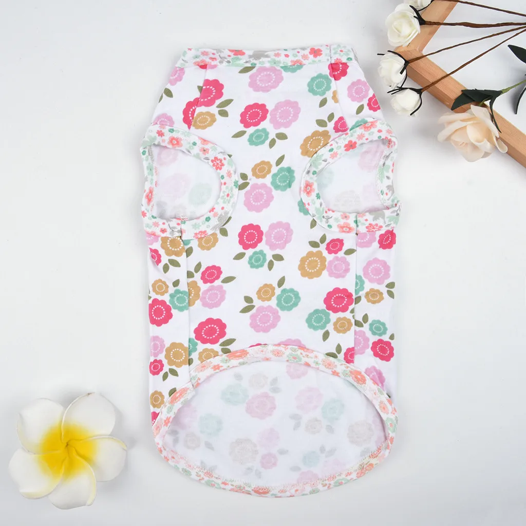 Рубашка для домашних питомцев Transer Dogs дышащая Удобная майка красного цвета с