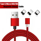 СВЕТОДИОДНЫЙ Магнитный зарядный кабель USB C Micro USB, кабель для Xiaomi Note 10 CC9 iPhone 11 Pro Coolpad 3 Plus Cool 3 Mega 5 5C 5M Play 8 M3