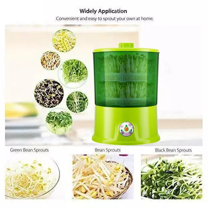 

DIY Bean Sprout Maker Thermostats Green Vegetable Seedling Growth Bucket Automatic Bud Electric Bean Sprout Machine TP89