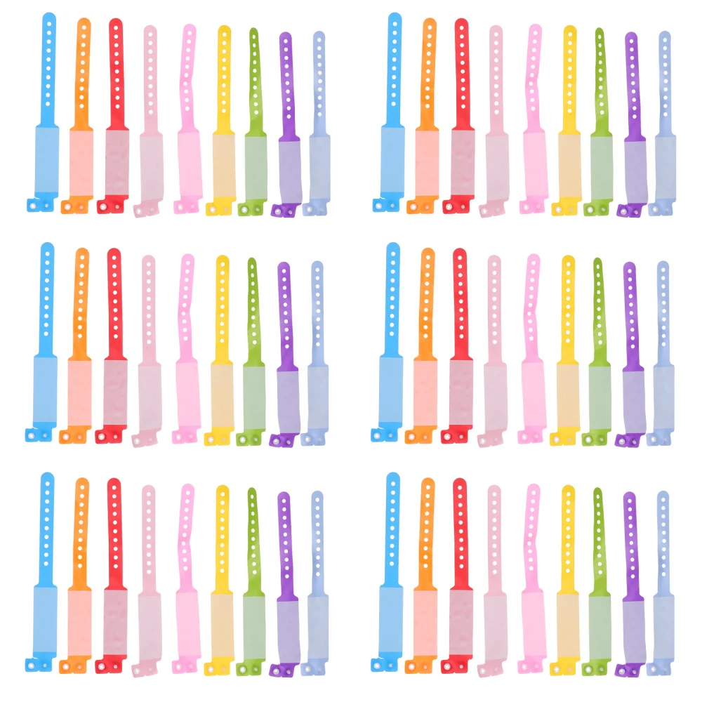 

100Pcs PVC Anti-loss Children Bracelet Disposable Waterproof Kids Bracelet