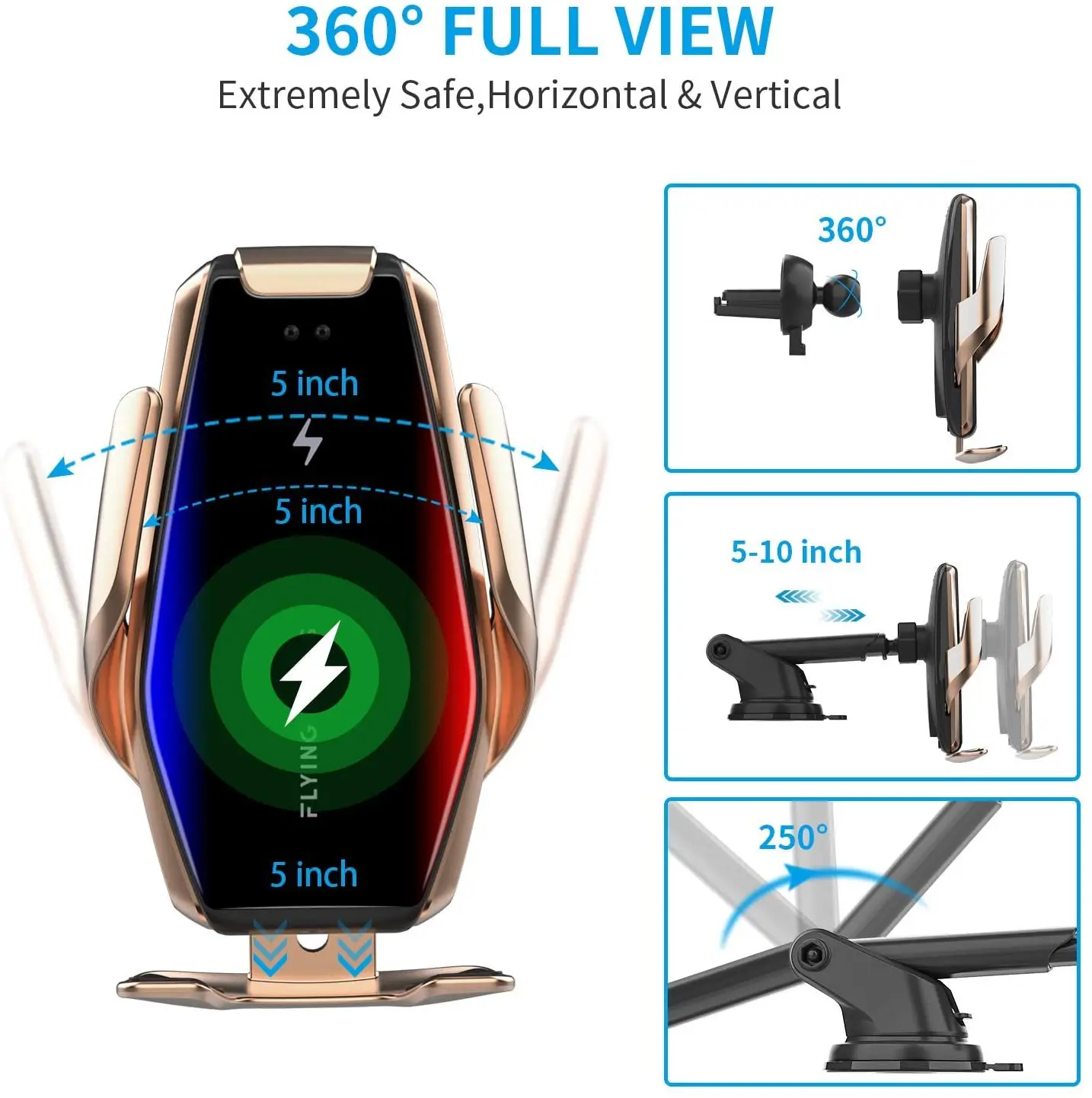 Oplader 15W Qi Snel Opladen автоматическое крепление гаечный ключ на вентиляционное