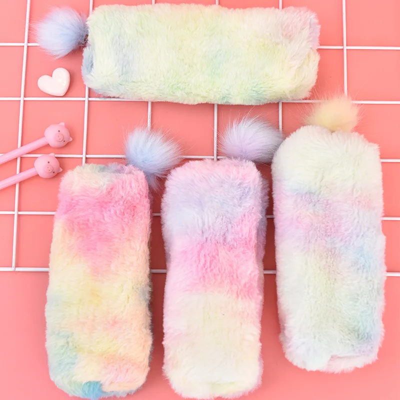 Новый корейский креативный чехол для карандашей градиентного цвета Модный милый