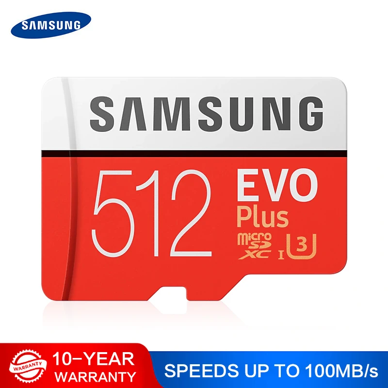 Карта памяти SAMSUNG Micro SD 256 ГБ 32 ГБ 64 Гб 128 ГБ 512 ГБ SDHC SDXC класс EVO+ класс 10 C10 UHS TF SD карты транс флэш Microsd