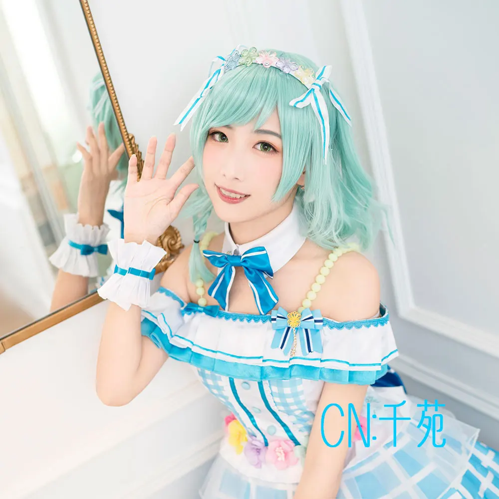 CGCOS Косплэй костюм Bang Dream! Пастельные * палитры МАРУЯМА осветить Hikawa Hina платья
